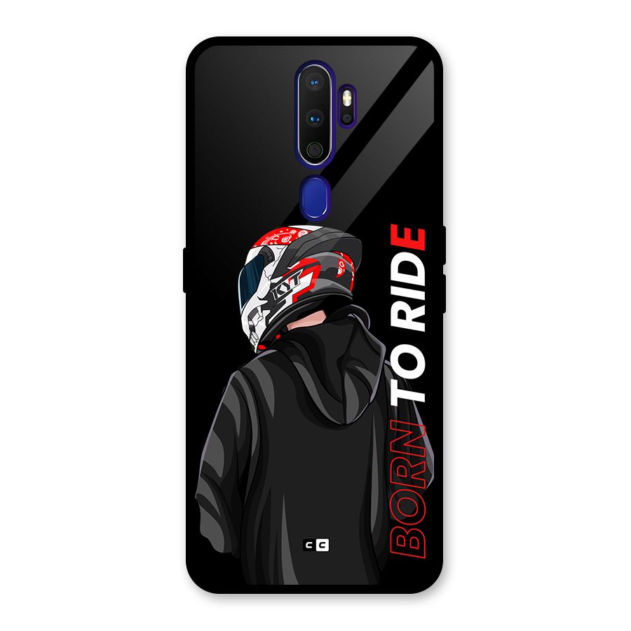 Born To Ride Glass Back Case for Oppo A9 (2020)
