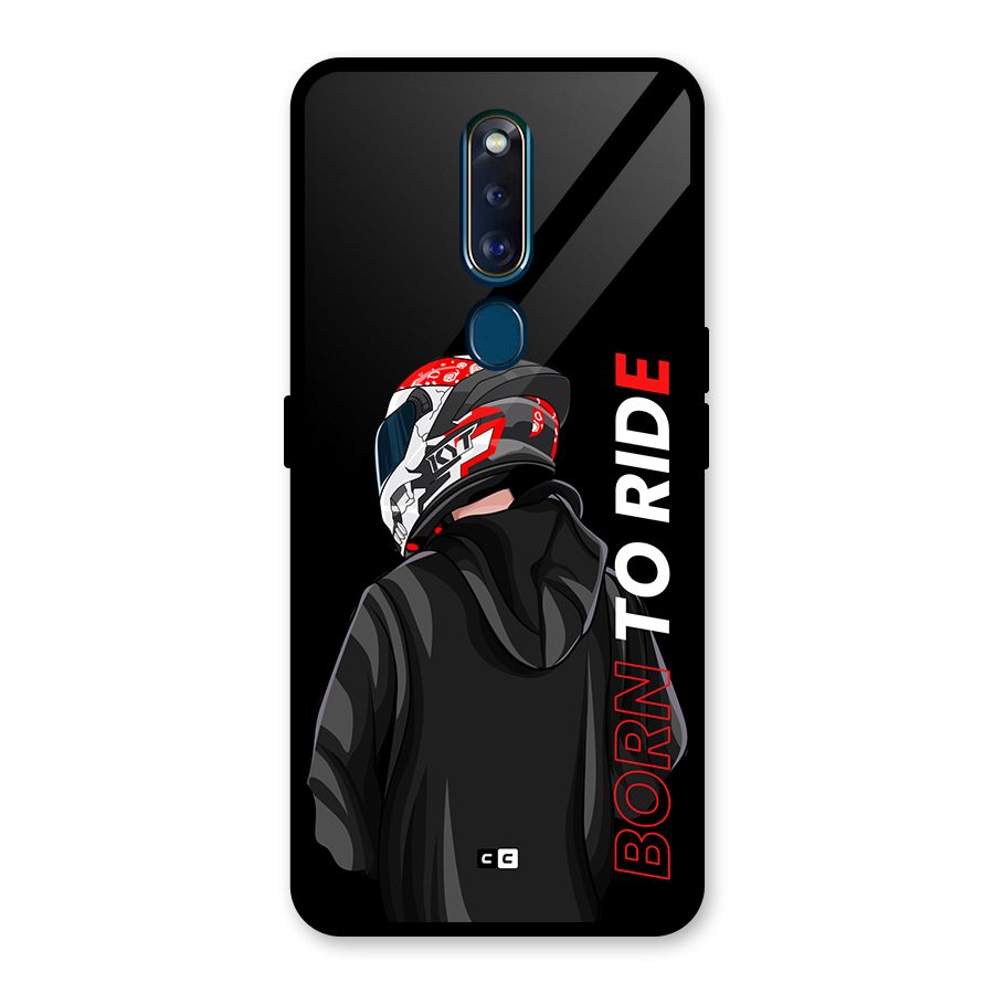 Born To Ride Glass Back Case for Oppo F11 Pro