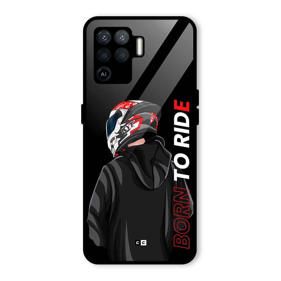 Born To Ride Glass Back Case for Oppo F19 Pro