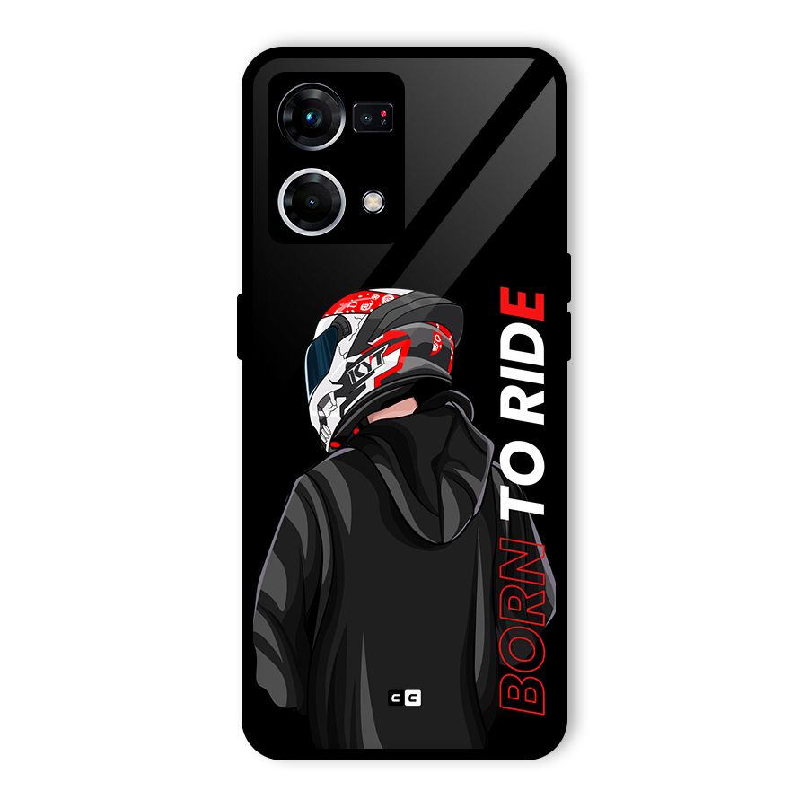 Born To Ride Glass Back Case for Oppo F21s Pro 4G