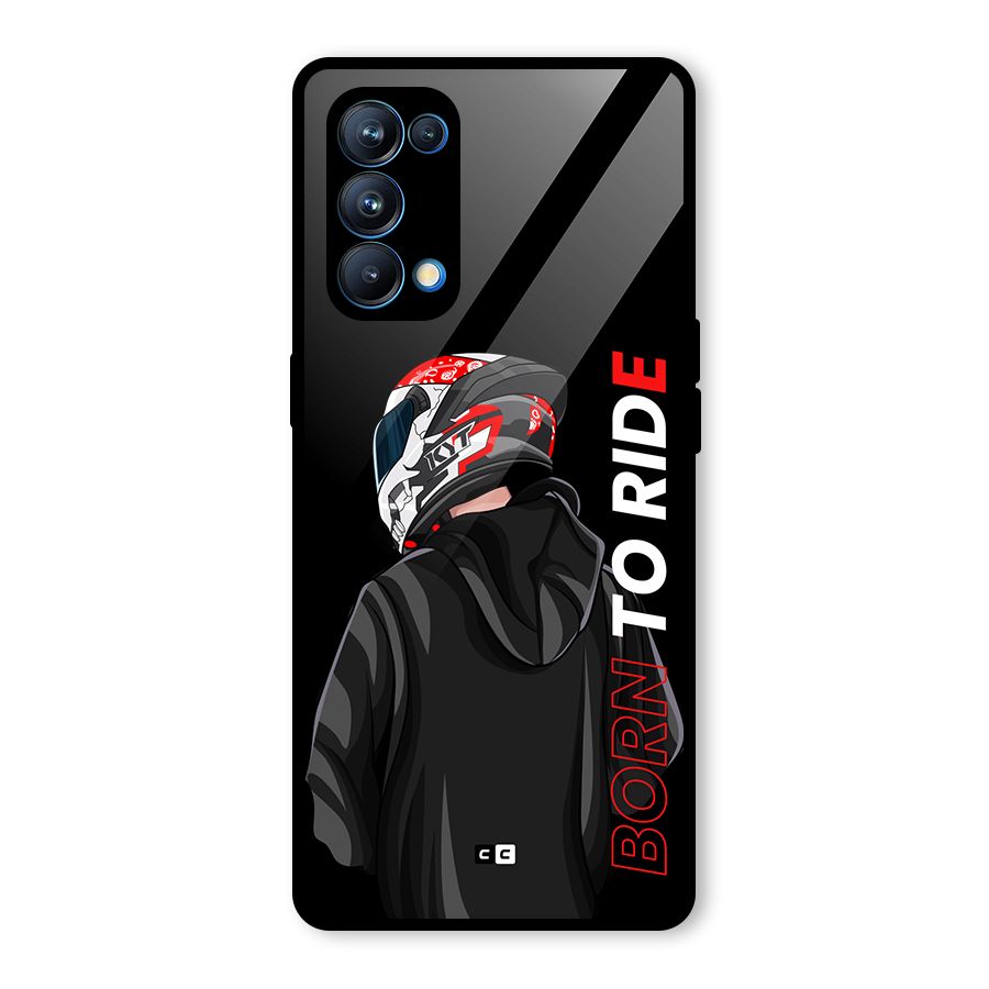 Born To Ride Glass Back Case for Oppo Reno5 Pro 5G