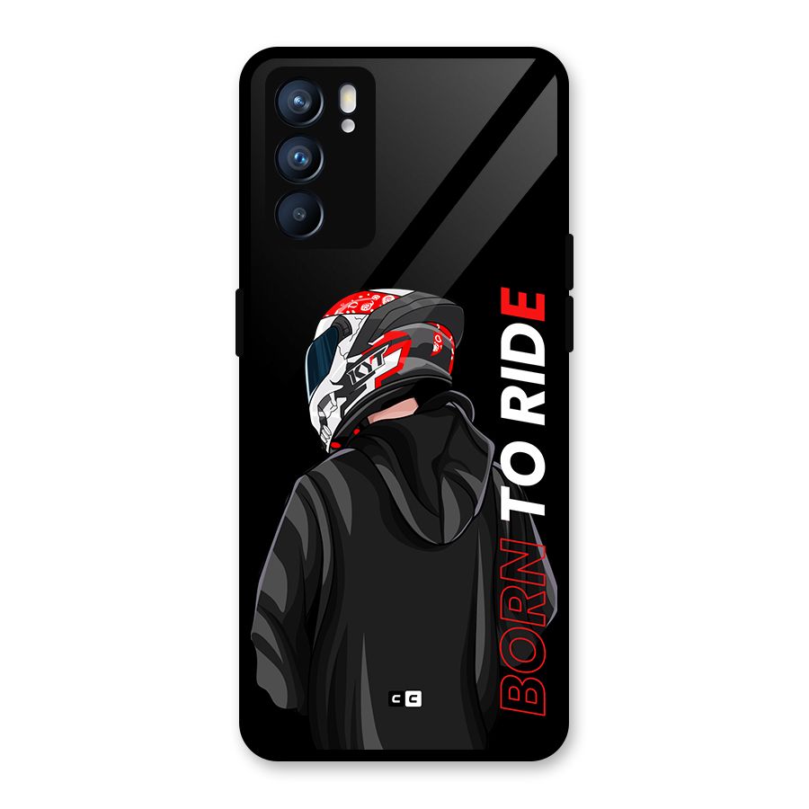 Born To Ride Glass Back Case for Oppo Reno6 5G