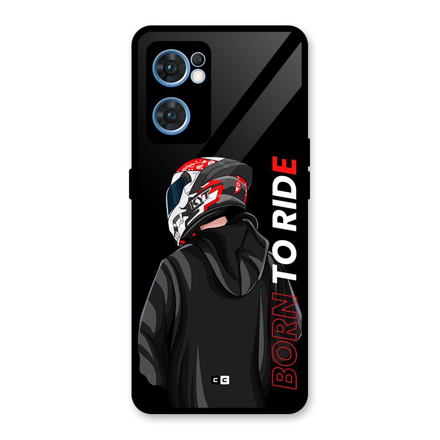 Born To Ride Glass Back Case for Oppo Reno7 5G