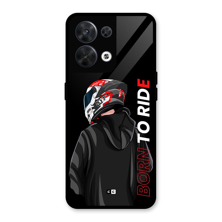 Born To Ride Glass Back Case for Oppo Reno8 5G