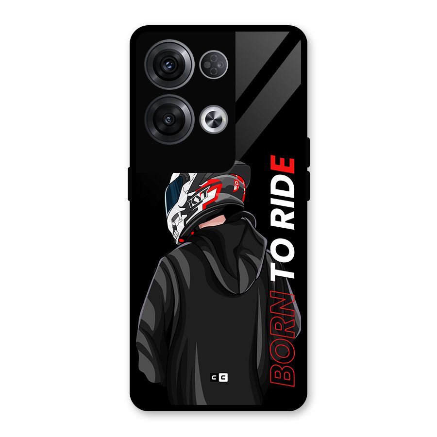 Born To Ride Glass Back Case for Oppo Reno8 Pro 5G