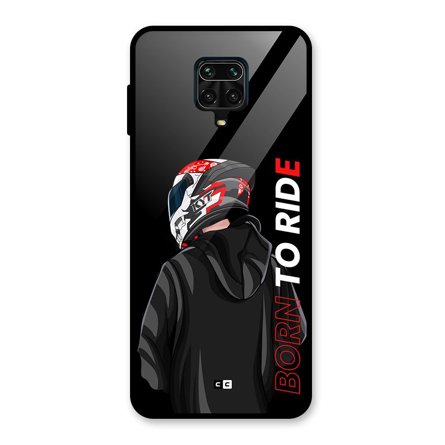 Born To Ride Glass Back Case for Poco M2 Pro