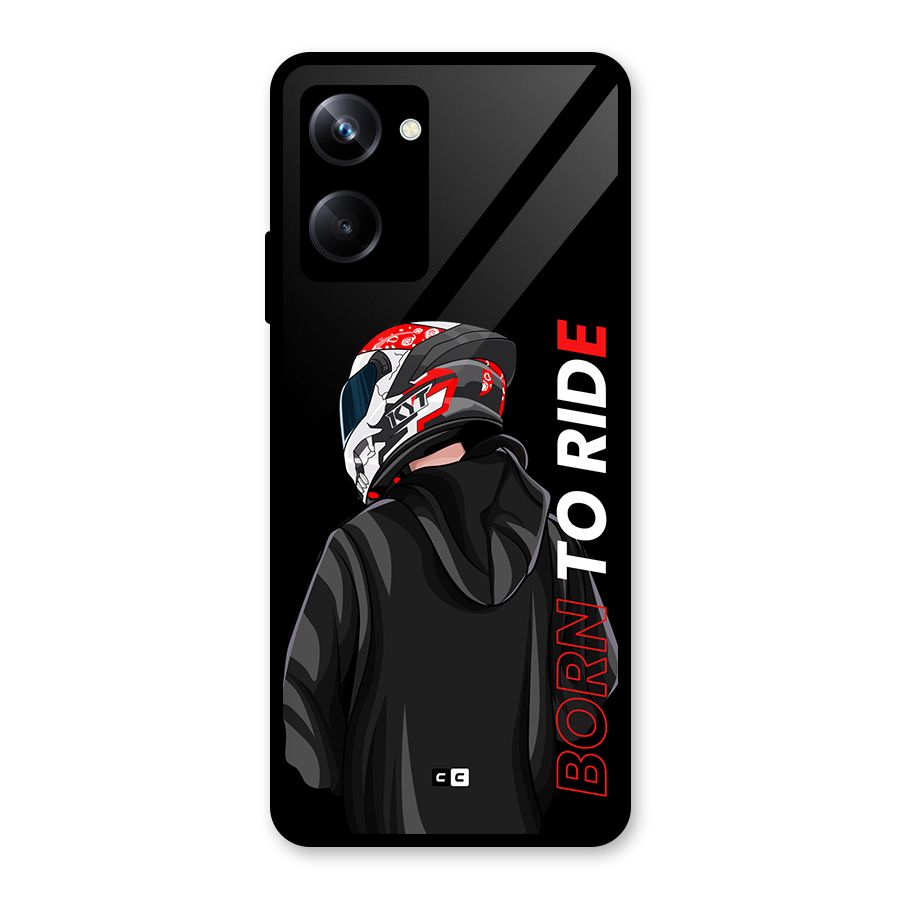 Born To Ride Glass Back Case for Realme 10 Pro