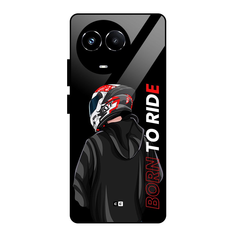 Born To Ride Glass Back Case for Realme 11X