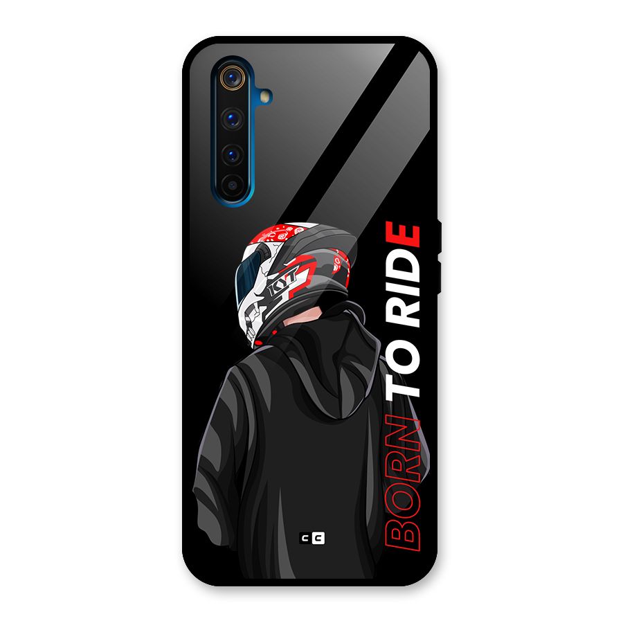 Born To Ride Glass Back Case for Realme 6 Pro