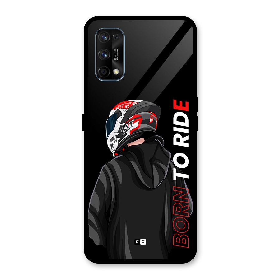 Born To Ride Glass Back Case for Realme 7 Pro