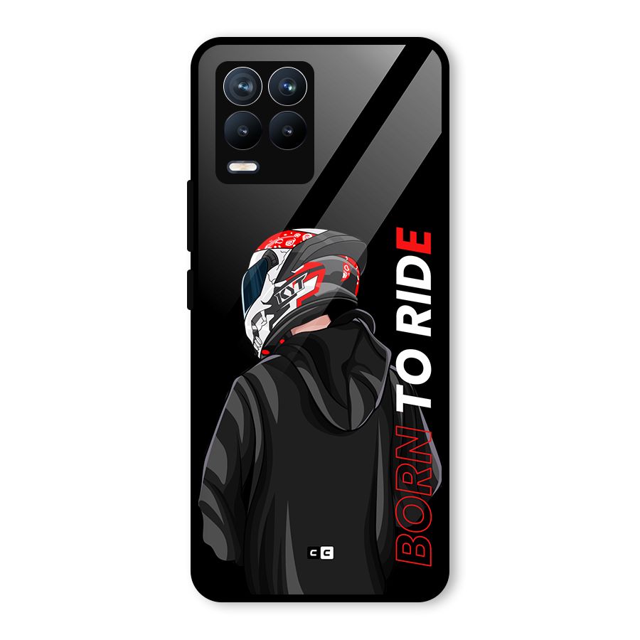 Born To Ride Glass Back Case for Realme 8 Pro