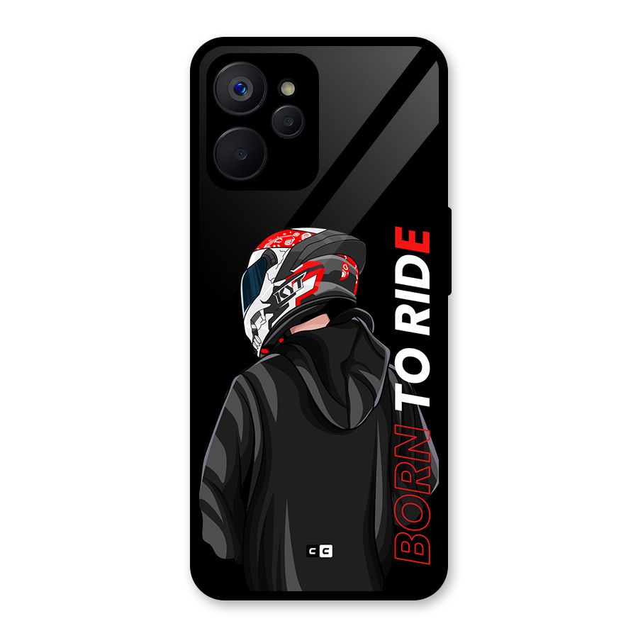 Born To Ride Glass Back Case for Realme 9i 5G