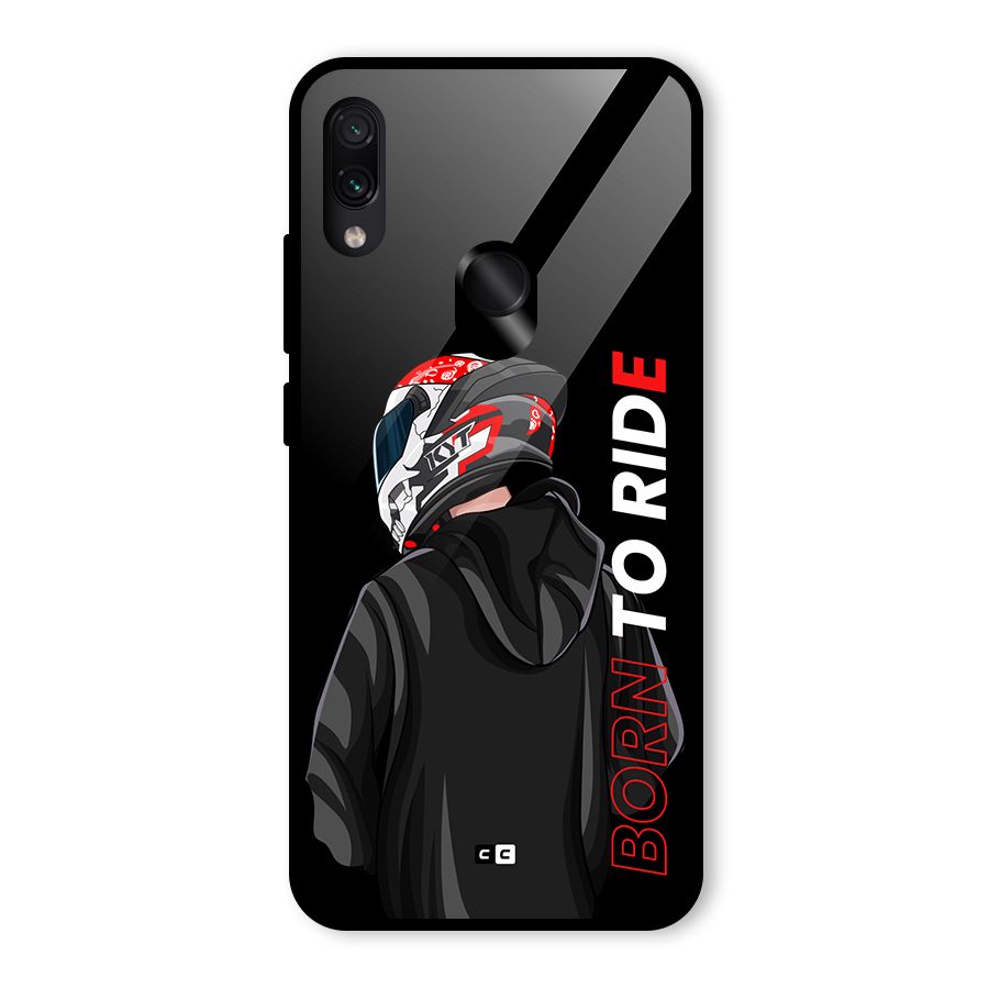 Born To Ride Glass Back Case for Redmi Note 7