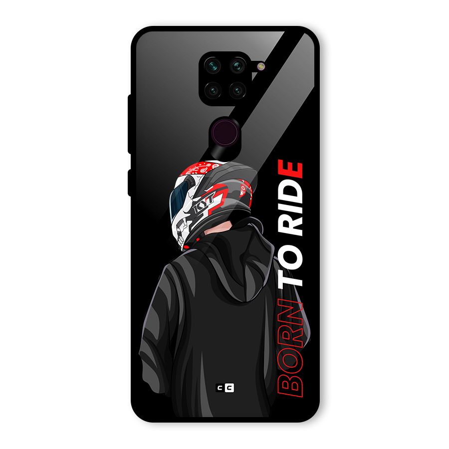 Born To Ride Glass Back Case for Redmi Note 9