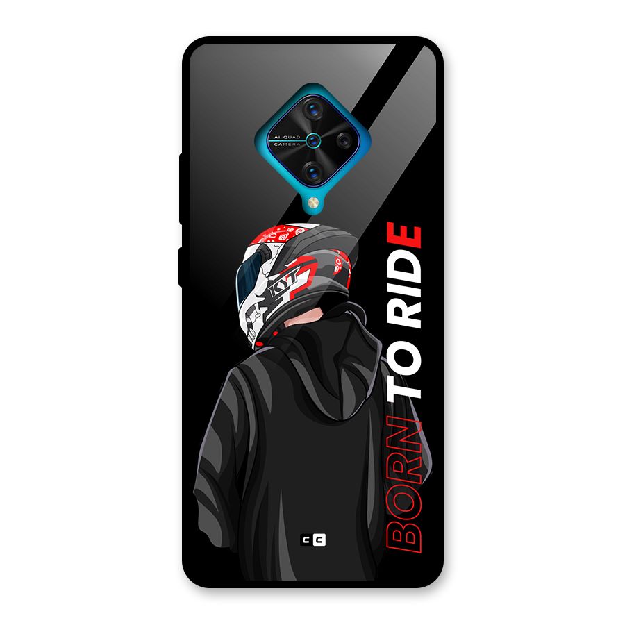 Born To Ride Glass Back Case for Vivo S1 Pro