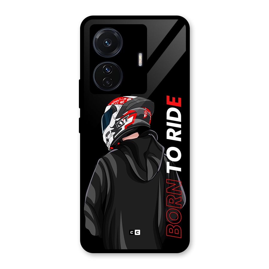 Born To Ride Glass Back Case for Vivo T1 Pro