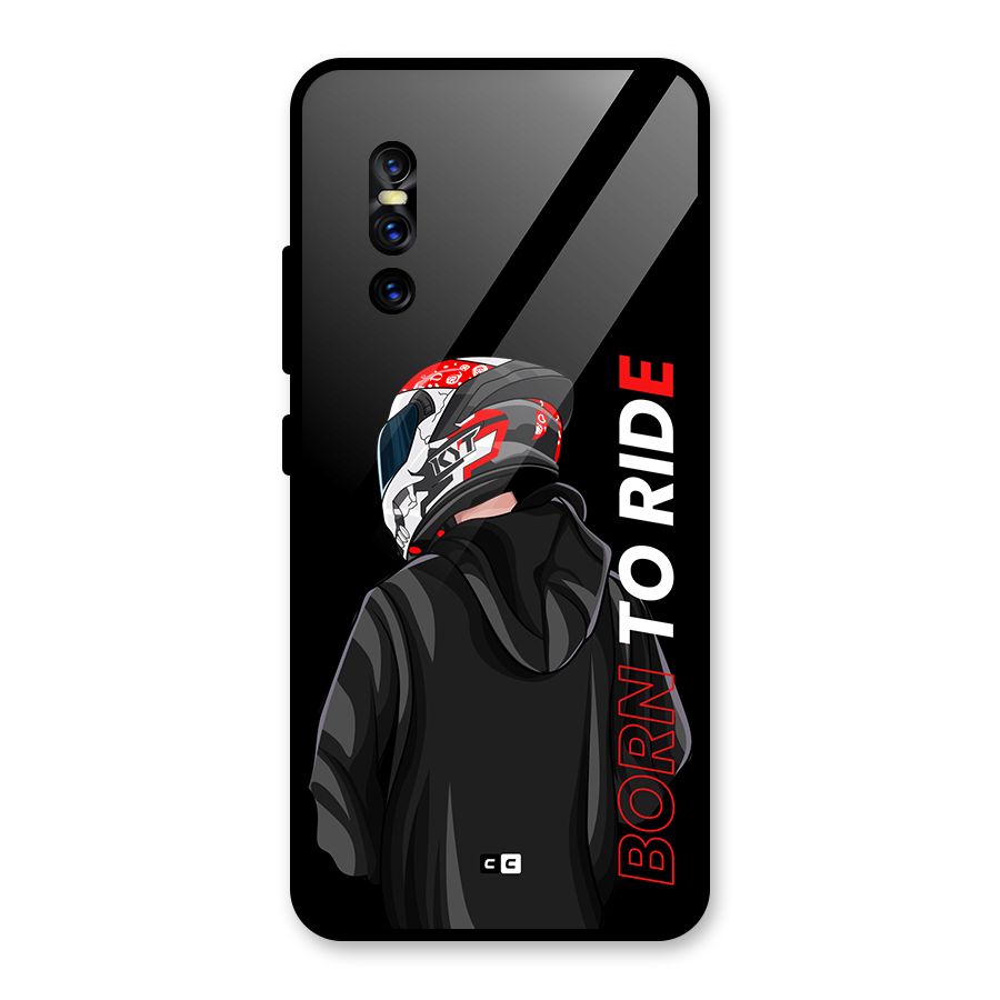 Born To Ride Glass Back Case for Vivo V15 Pro