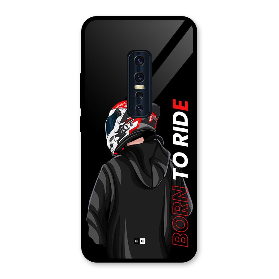 Born To Ride Glass Back Case for Vivo V17 Pro