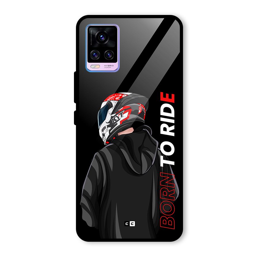 Born To Ride Glass Back Case for Vivo V20 Pro