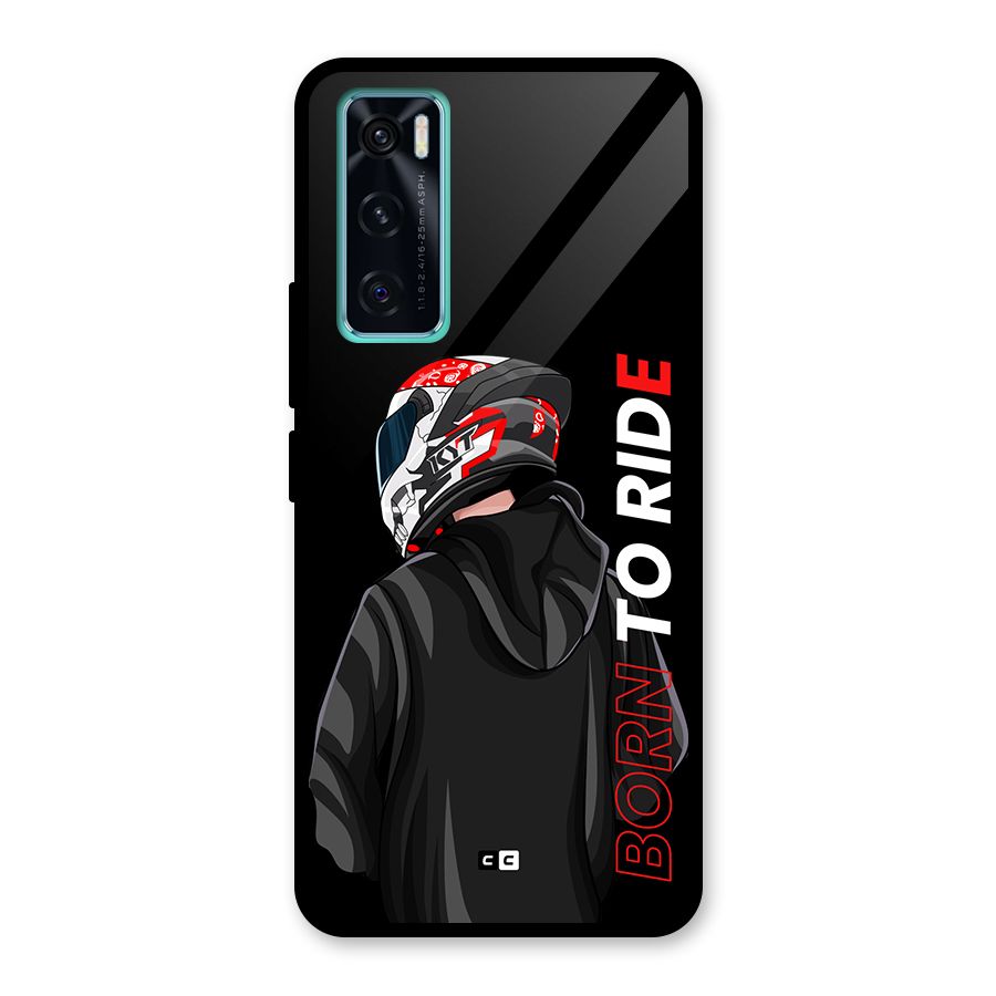 Born To Ride Glass Back Case for Vivo V20 SE