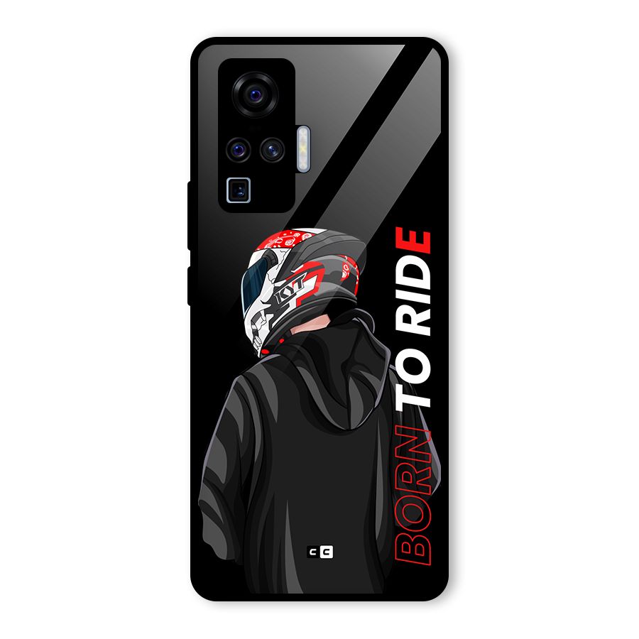 Born To Ride Glass Back Case for Vivo X50 Pro