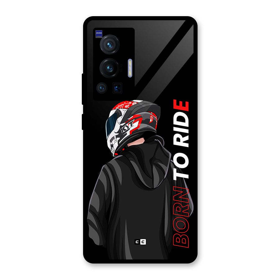 Born To Ride Glass Back Case for Vivo X70 Pro