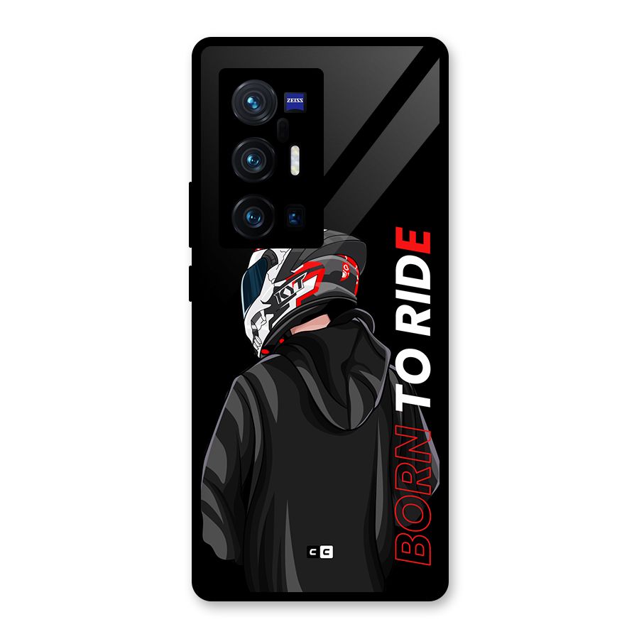 Born To Ride Glass Back Case for Vivo X70 Pro Plus