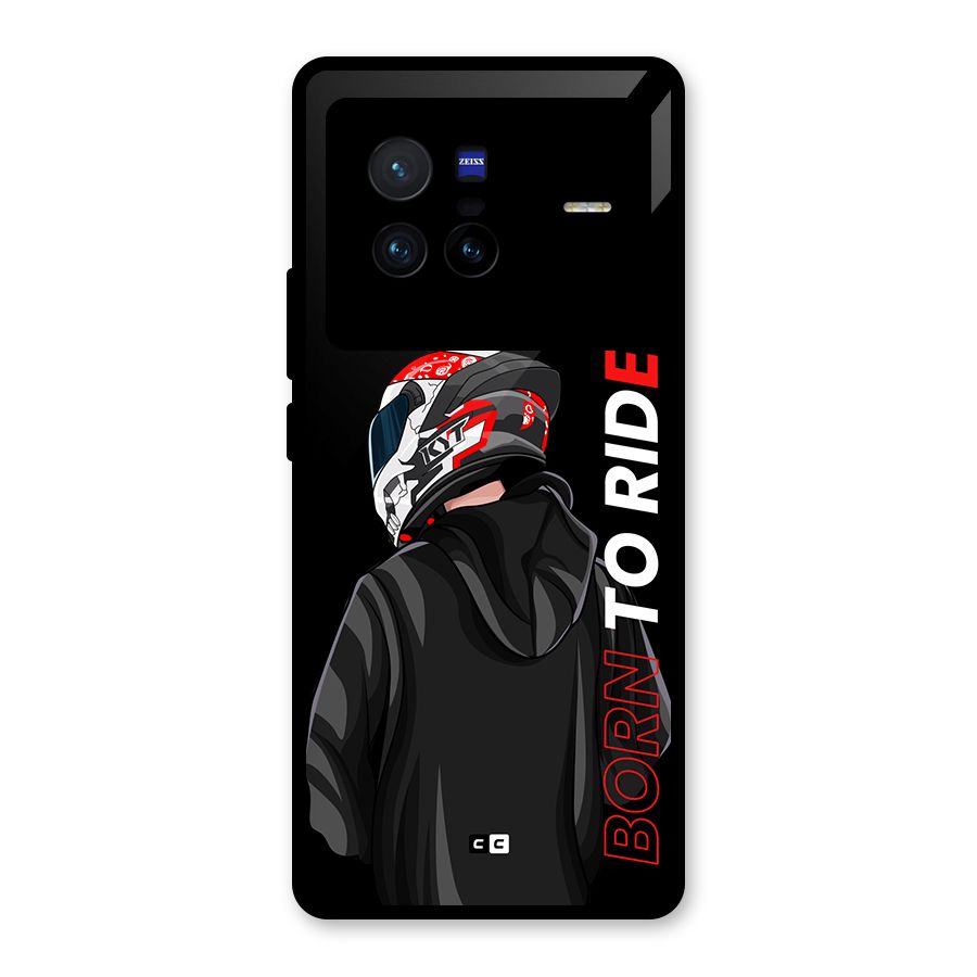 Born To Ride Glass Back Case for Vivo X80