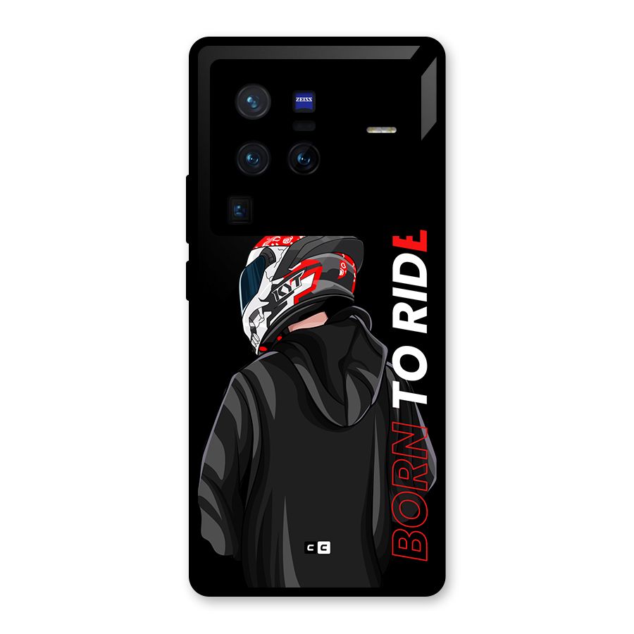 Born To Ride Glass Back Case for Vivo X80 Pro