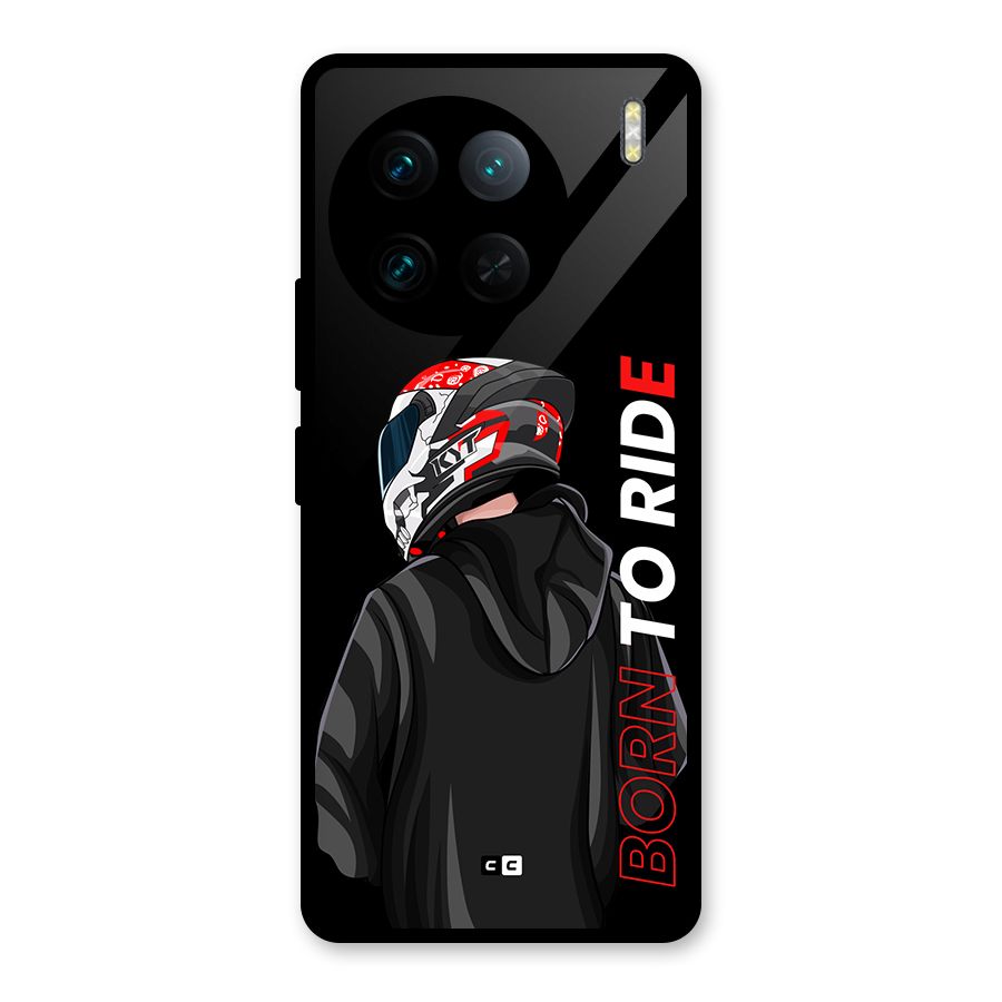 Born To Ride Glass Back Case for Vivo X90 Pro