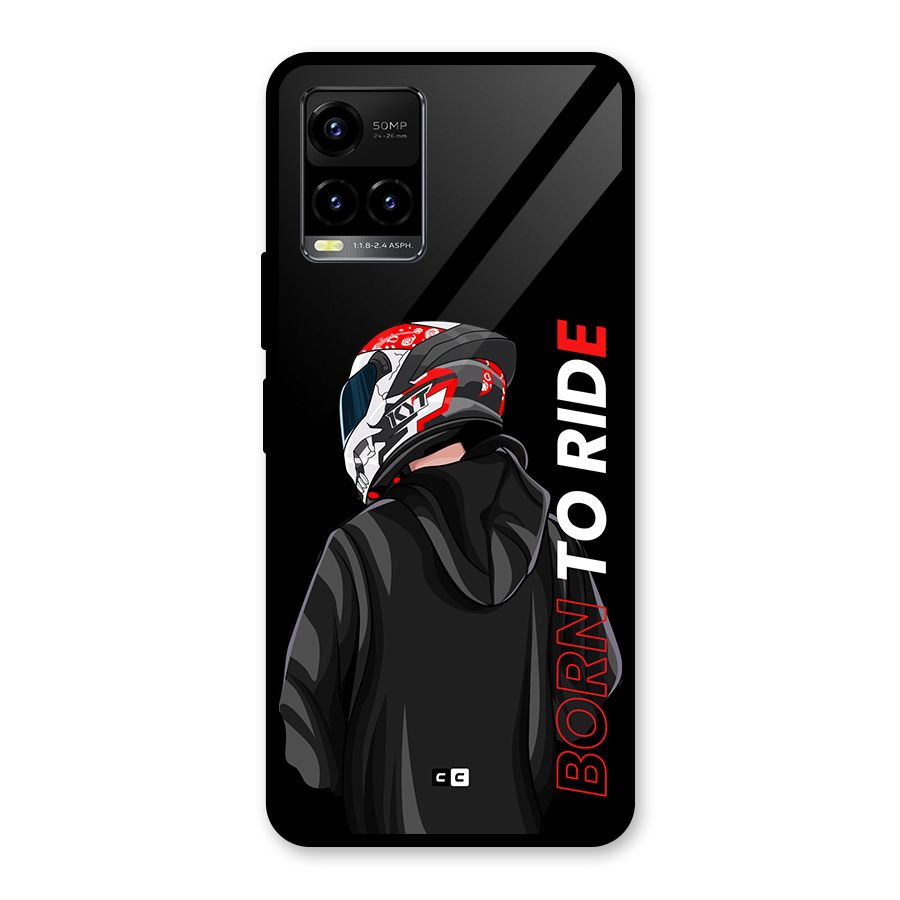 Born To Ride Glass Back Case for Vivo Y21A