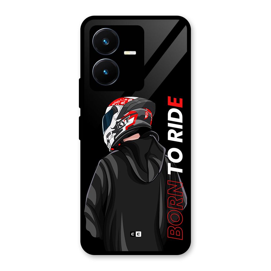 Born To Ride Glass Back Case for Vivo Y22