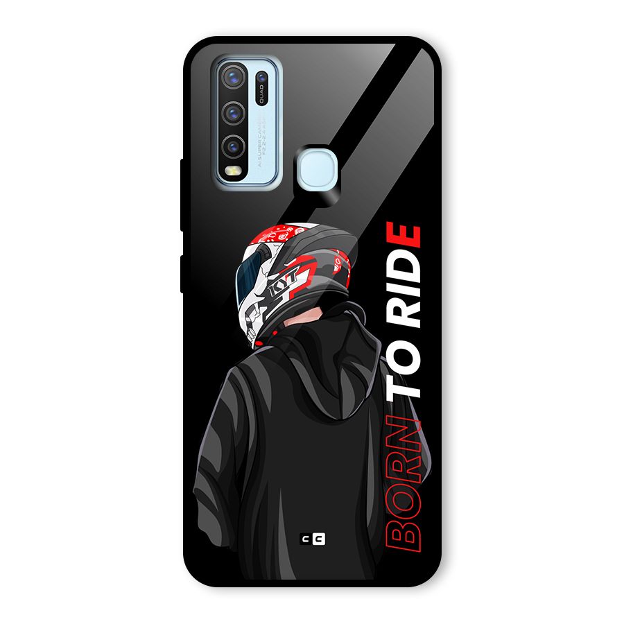 Born To Ride Glass Back Case for Vivo Y30