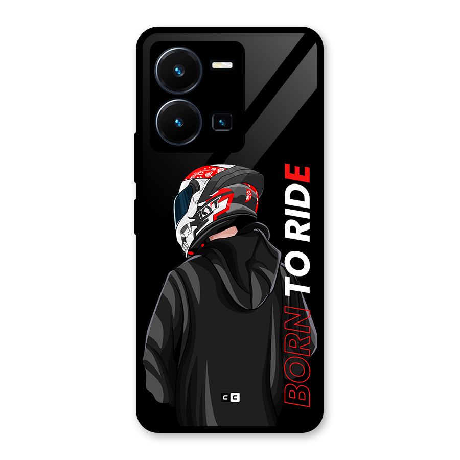 Born To Ride Glass Back Case for Vivo Y35