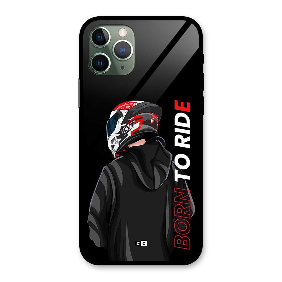Born To Ride Glass Back Case for iPhone 11 Pro