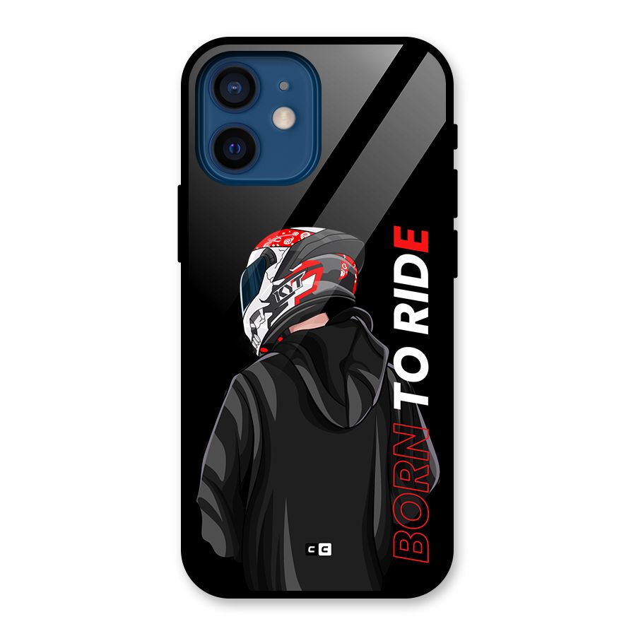 Born To Ride Glass Back Case for iPhone 12 Mini