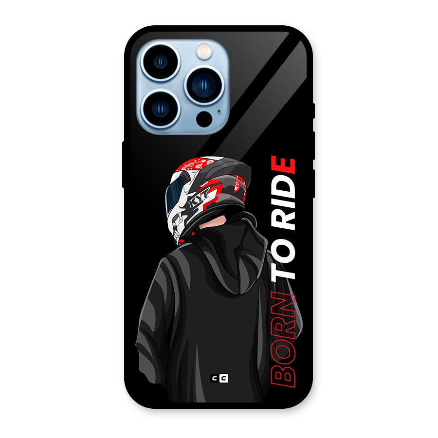 Born To Ride Glass Back Case for iPhone 13 Pro