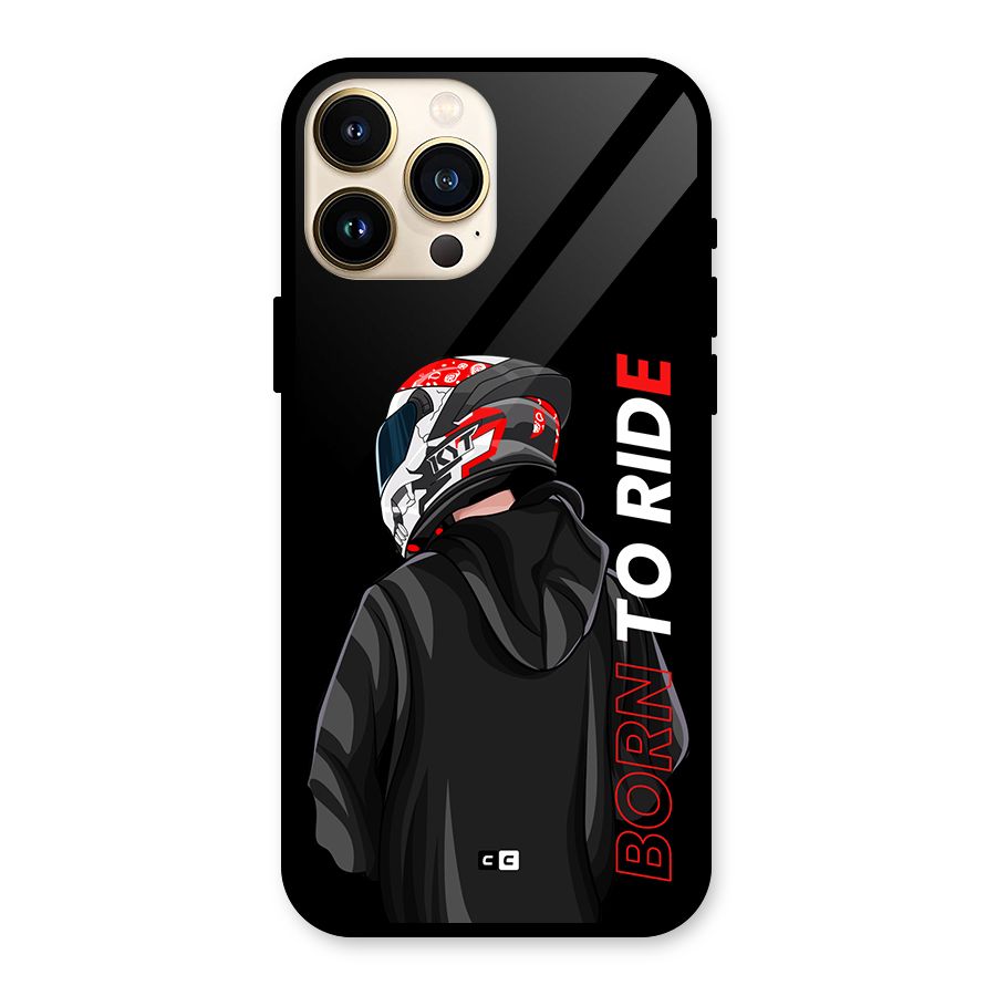 Born To Ride Glass Back Case for iPhone 13 Pro Max