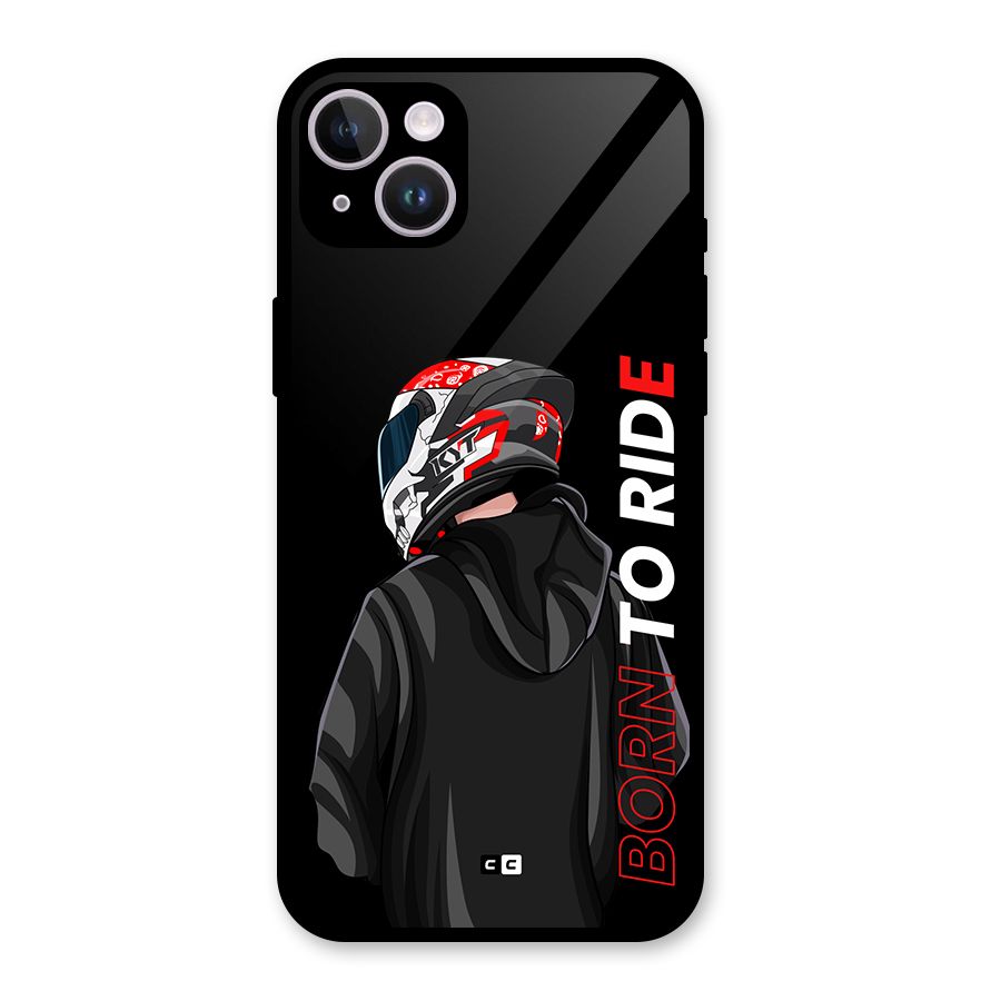 Born To Ride Glass Back Case for iPhone 14 Plus