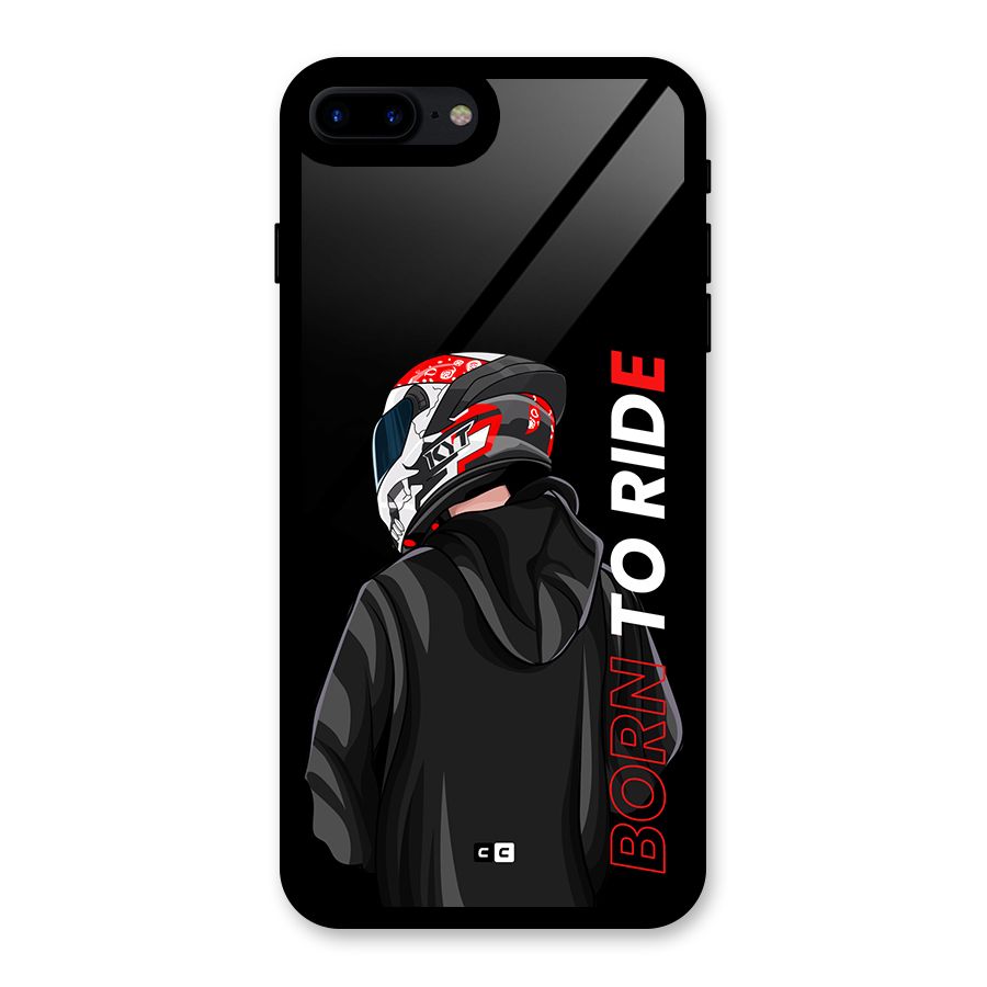 Born To Ride Glass Back Case for iPhone 8 Plus