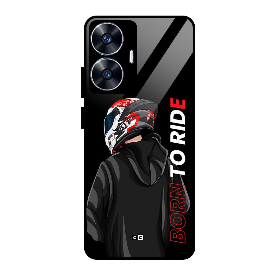 Born To Ride Glass Back Case for realme C55