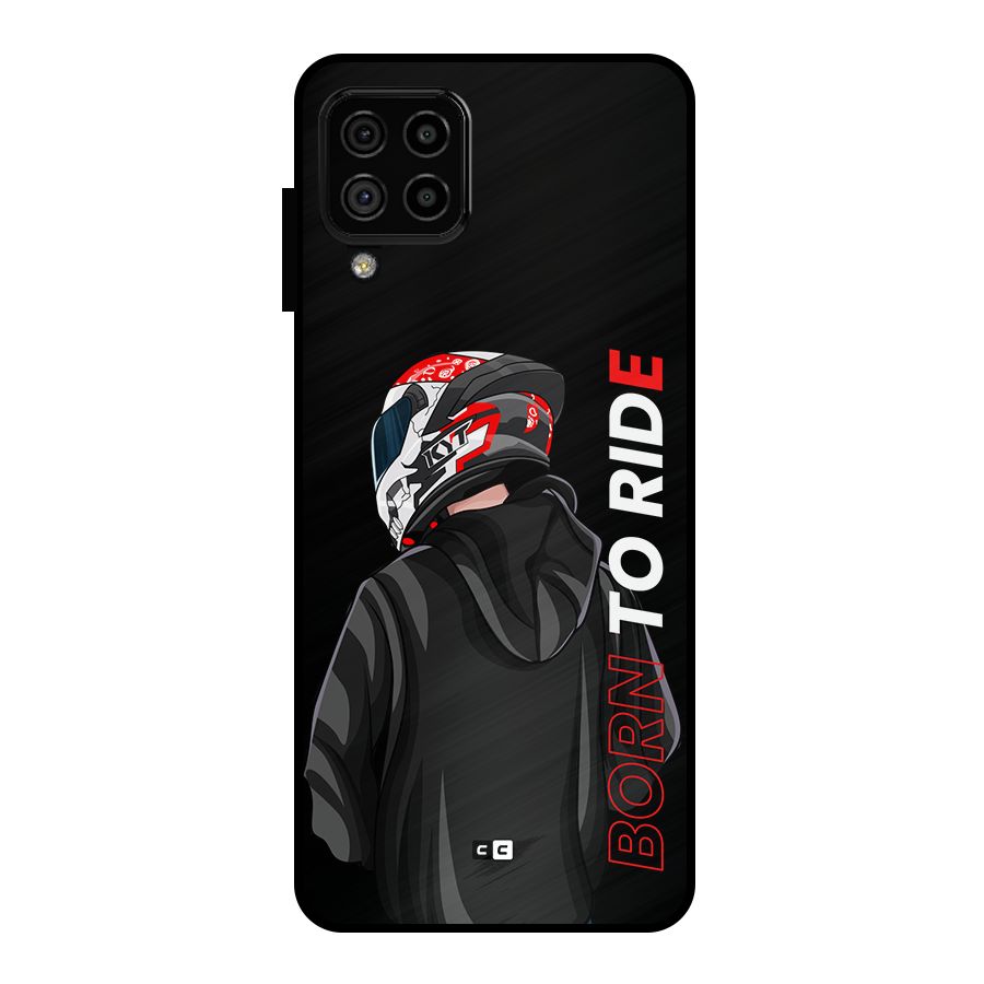 Born To Ride Metal Back Case for Galaxy A22 4G