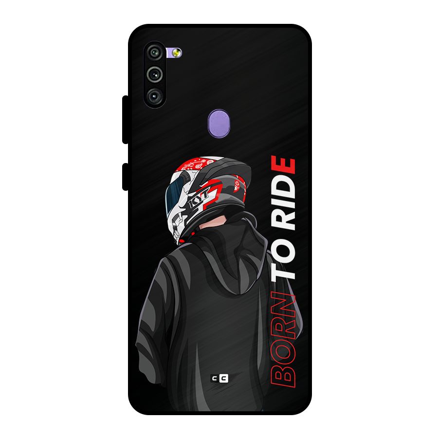 Born To Ride Metal Back Case for Galaxy M11