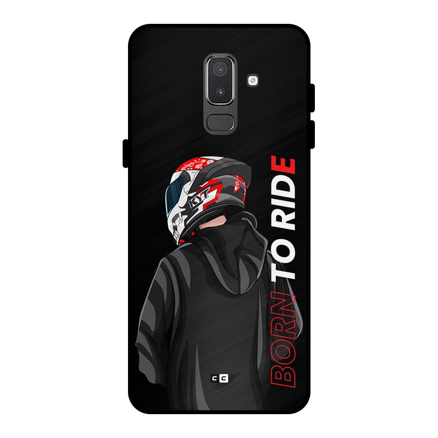 Born To Ride Metal Back Case for Galaxy On8 (2018)