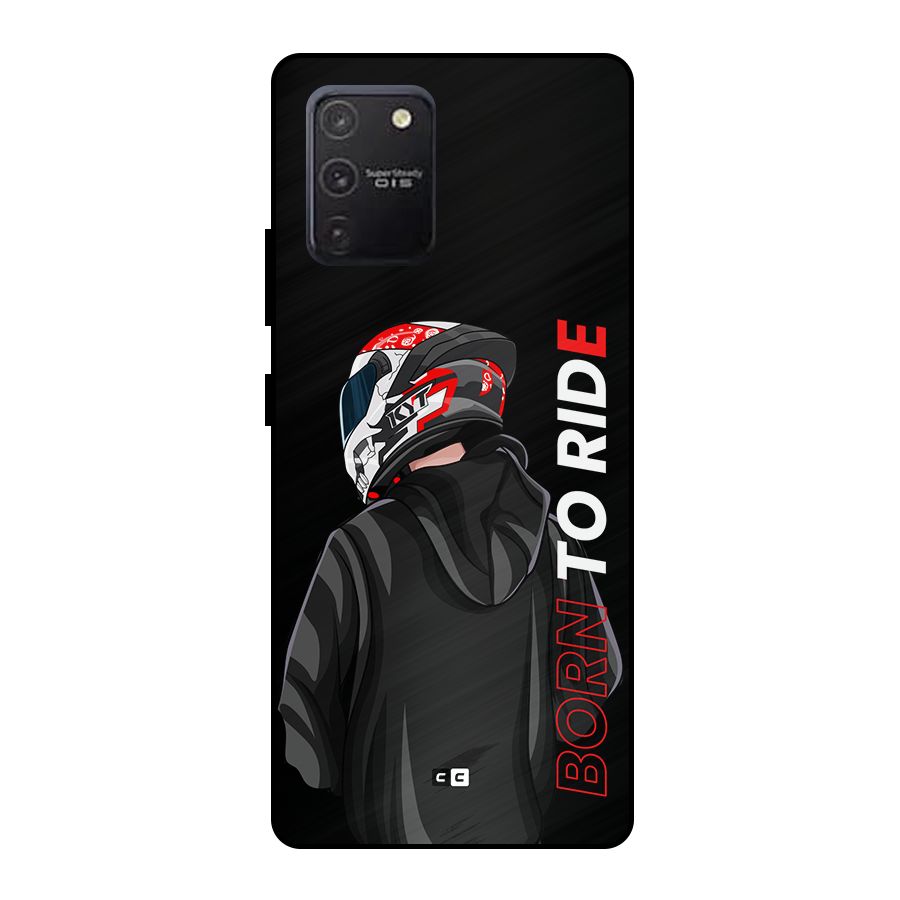 Born To Ride Metal Back Case for Galaxy S10 Lite