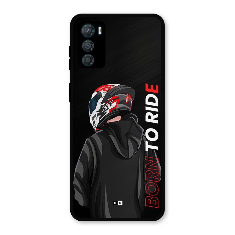 Born To Ride Metal Back Case for Moto G42