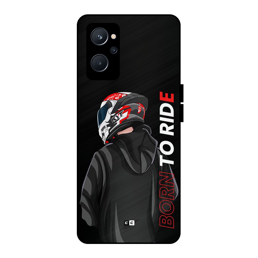 Born To Ride Metal Back Case for Realme 9i 5G