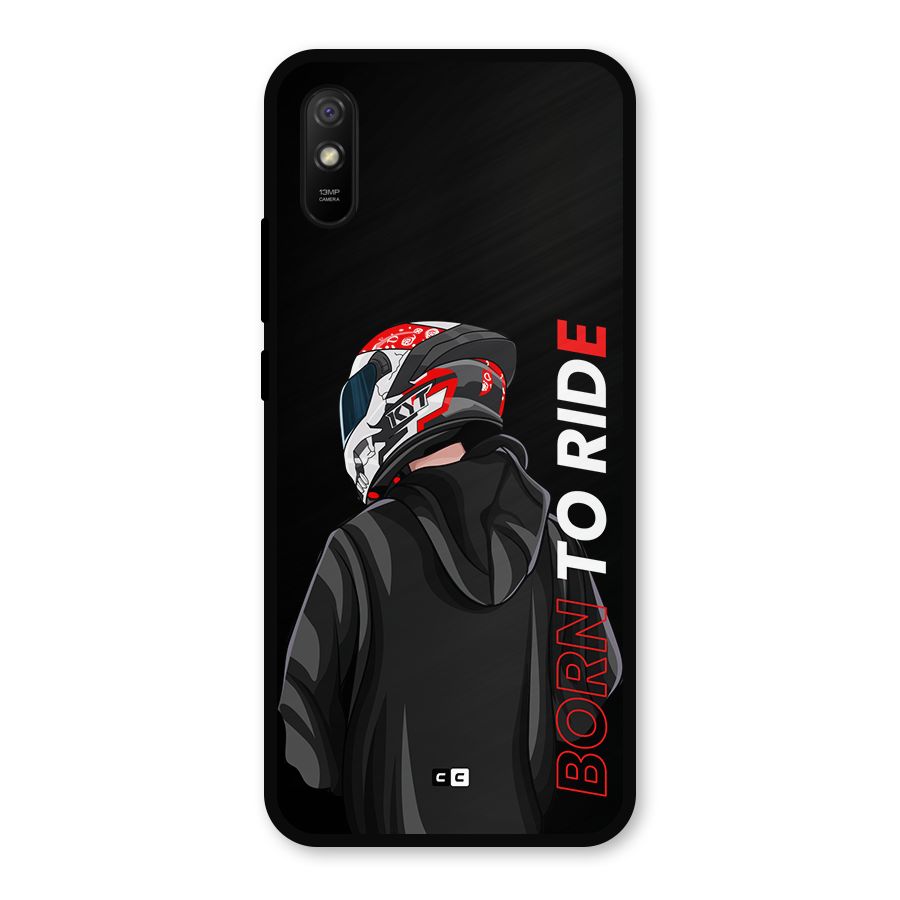 Born To Ride Metal Back Case for Redmi 9a