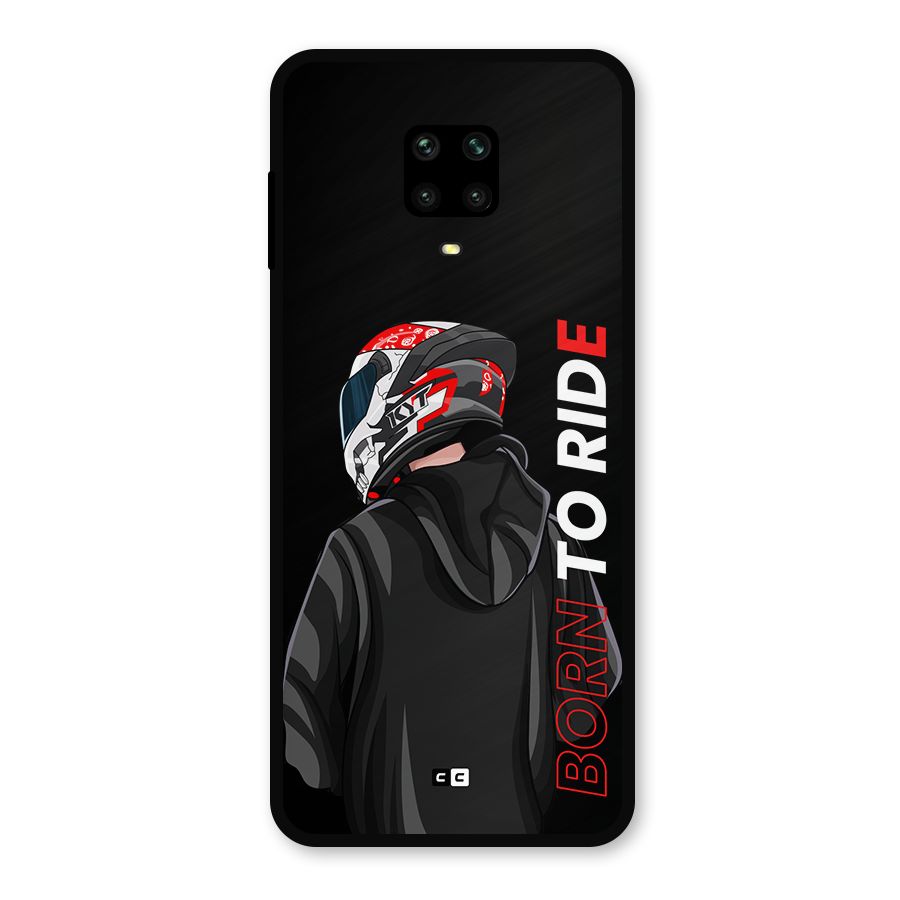 Born To Ride Metal Back Case for Redmi Note 9 Pro Max