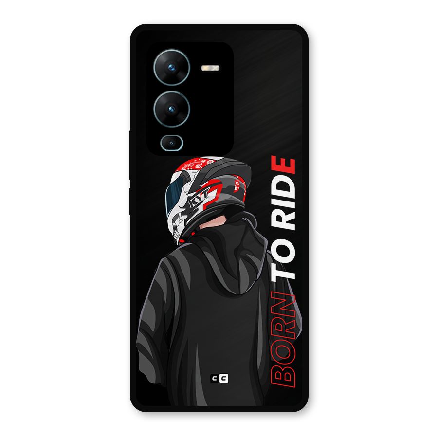 Born To Ride Metal Back Case for Vivo V25 Pro